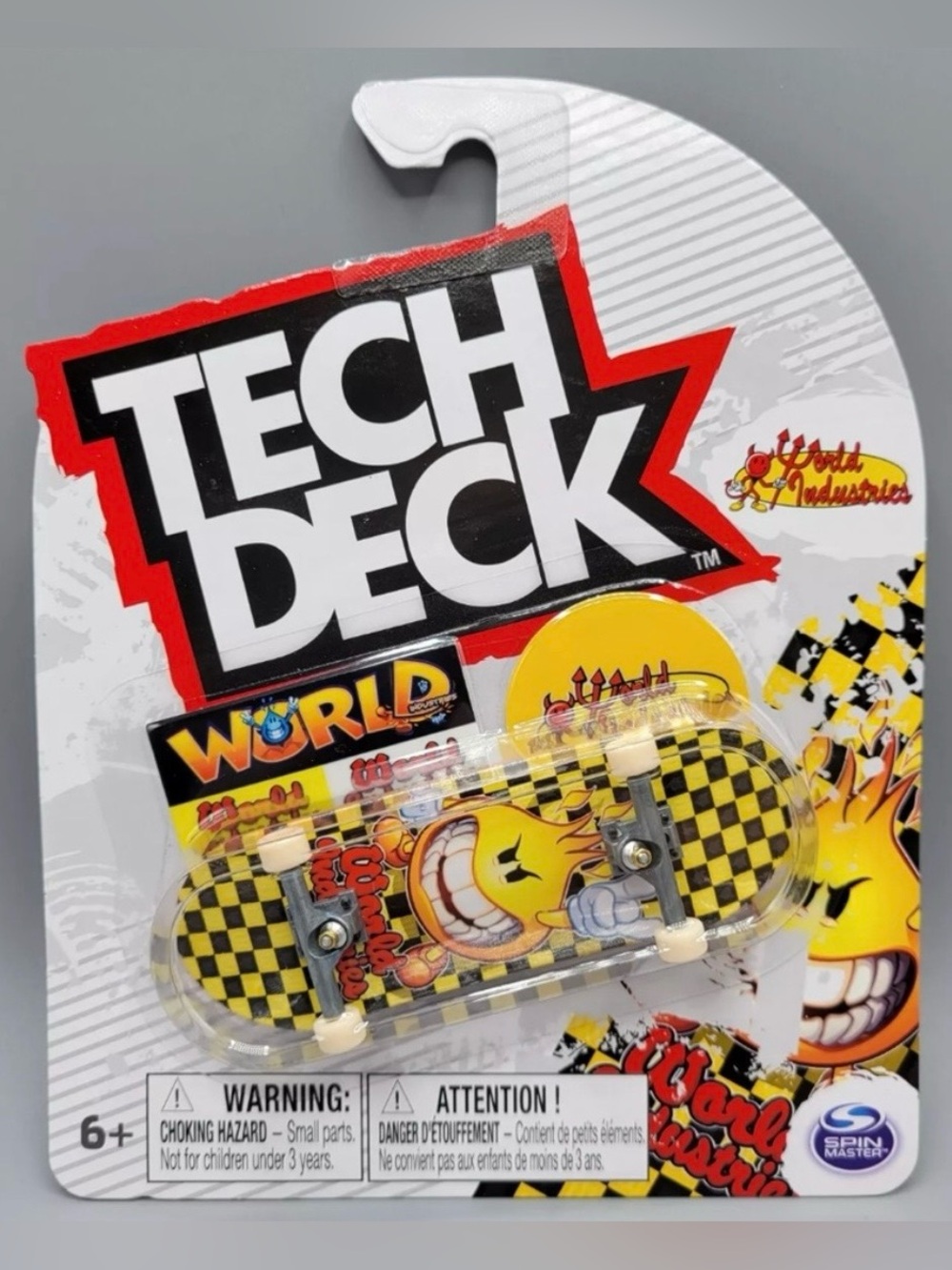 New Tech Deck World Industries Ultra Rare Yellow Checkered Fingerboard
